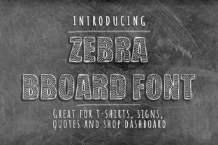 A Bold Display Font for Makers: Zebra BBoard