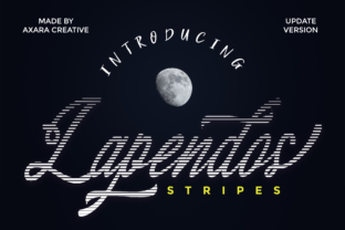 A Bold Striped Font That Makes Craft Products Pop
