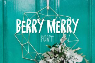 Berry Merry Font: A Happy All Caps Display Typeface