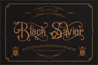 Black Savior: A Bold Display Font for Digital Design