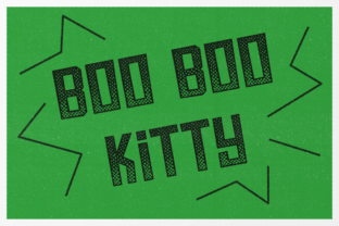 Boo Boo Kitty: A Retro Display Font for Memorable Branding