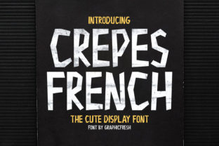 Crepes: A Display Font with Hand-Drawn Ink Strokes