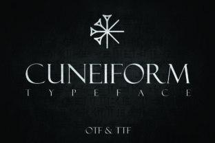 Cuneiform: A Bold Display Font for Editorial Design