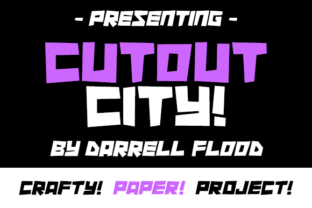 Cutout City: A Papercraft Font for Bold Campaign Graphics
