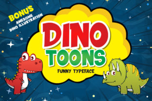 Dinotoons: A Playful Display Font for Editorial Designers