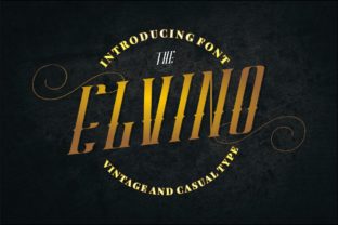 Elvino: A Vintage Display Font for Branding with Character