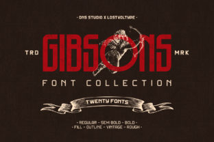 Gibsons Family: The Display Font for Modern Web Design