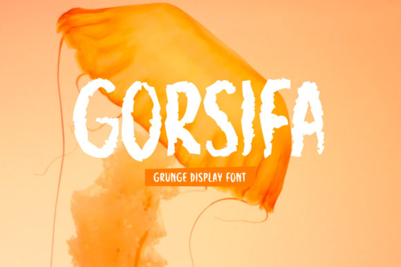 Gorsifa: A Bold Grungy Display Font for Campaign Creatives