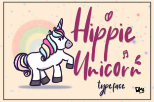 Hippie Unicorn Typeface: A Playful Handwritten Font for Branding