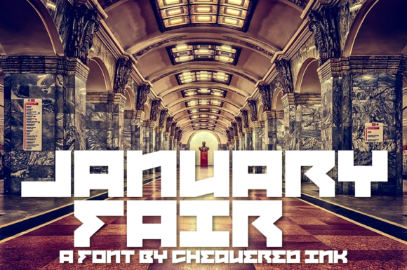 January Fair Display Font for Handmade Projects