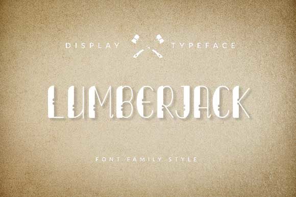 Lumberjack: A Vintage Display Font for Editorial Design