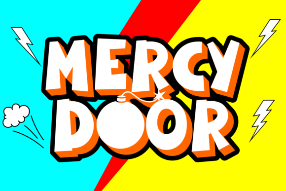 Mercy Door: A Bold Cartoon Display Font for Playful Branding