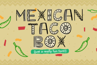 Mexican Taco Box Font: Bold Spice for Your Craft Designs