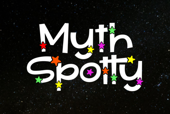 Myth Spotty: A Sparkling Star-Themed Display Typeface