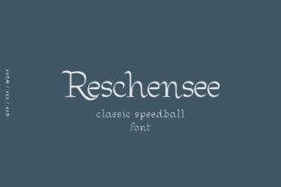 Reschensee: A Bold Display Typeface for Editorial Design