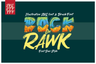 Rock on Rawk: A Display Font for Bold, Brushed Branding