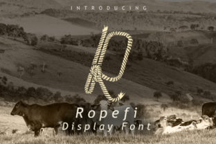 Ropefi: A Rope-Textured Display Font for Branding Projects