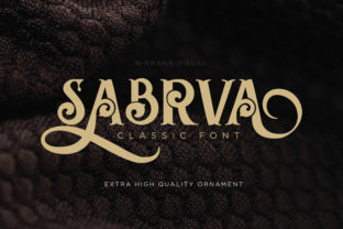 Sabrva: A Display Font with Ornate Soul for Makers