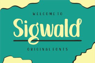 Sigwald: The Bold Display Font with Swashes for Editors