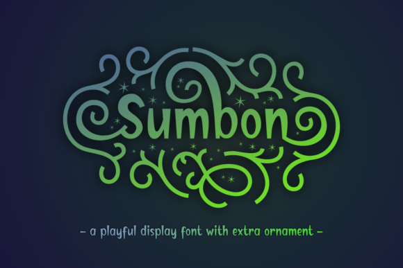 Sumbon Display Font: Playful Bold Type for Digital Creators