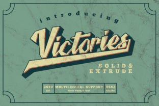 Victories Font: A Display Typeface for Editorial Design